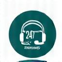 Headset and support icon.